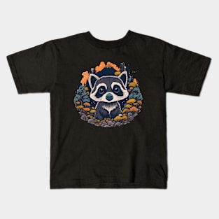 Forest Racoon Kids T-Shirt